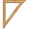 Ekena Millwork Traditional Traditional Rough Sawn Bracket w/ Offset Brace, Western Red Cedar, 6"W x 34"D x 42"H BKT0604X34X42TRA01RWR - alternate 2